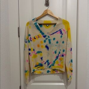 Minnie Rose Cashmere Tie Dye Sweater BNWOT